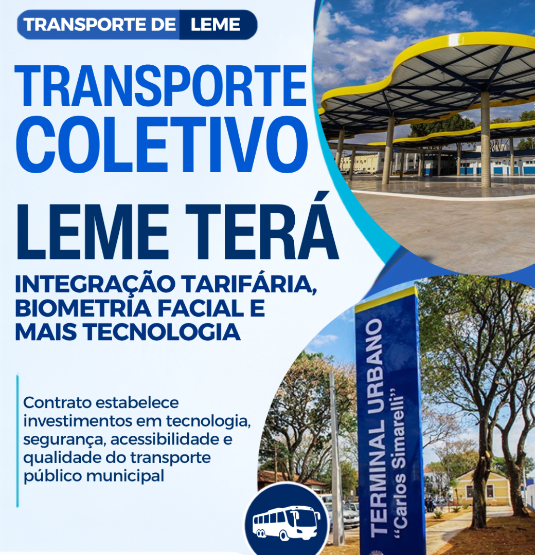 TRANSPORTE COLETIVO DE LEME TERÁ INTEGRAÇÃO TARIFÁRIA, BIOMETRIA FACIAL E MAIS TECNOLOGIA