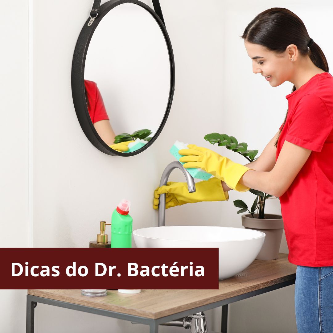 Dr. Bactéria sinaliza oito erros comuns da limpeza do banheiro!