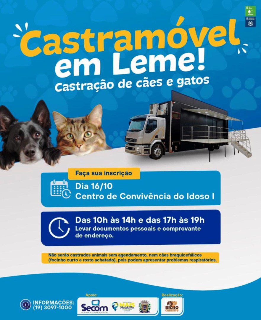 CIDADÃOS PEDEM INVESTIGAÇÃO SOBRE POSSÍVEL USO POLÍTICO DO PROGRAMA DE CASTRAÇÃO ANIMAL EM LEME