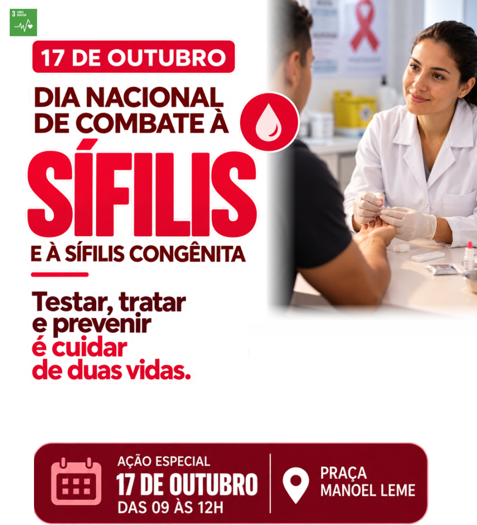 SAÚDE ORIENTA POPULAÇÃO SOBRE PREVENÇÃO, DIAGNÓSTICO E TRATAMENTO DA SÍFILIS