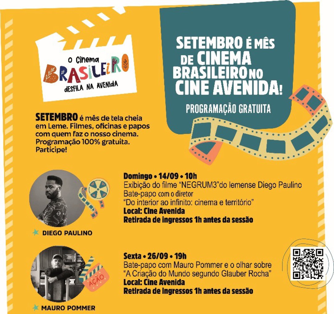O CINEMA BRASILEIRO CONTINUA SENDO DESTAQUE NA PROGRAMAÇÃO DO CINE AVENIDA EM SETEMBRO