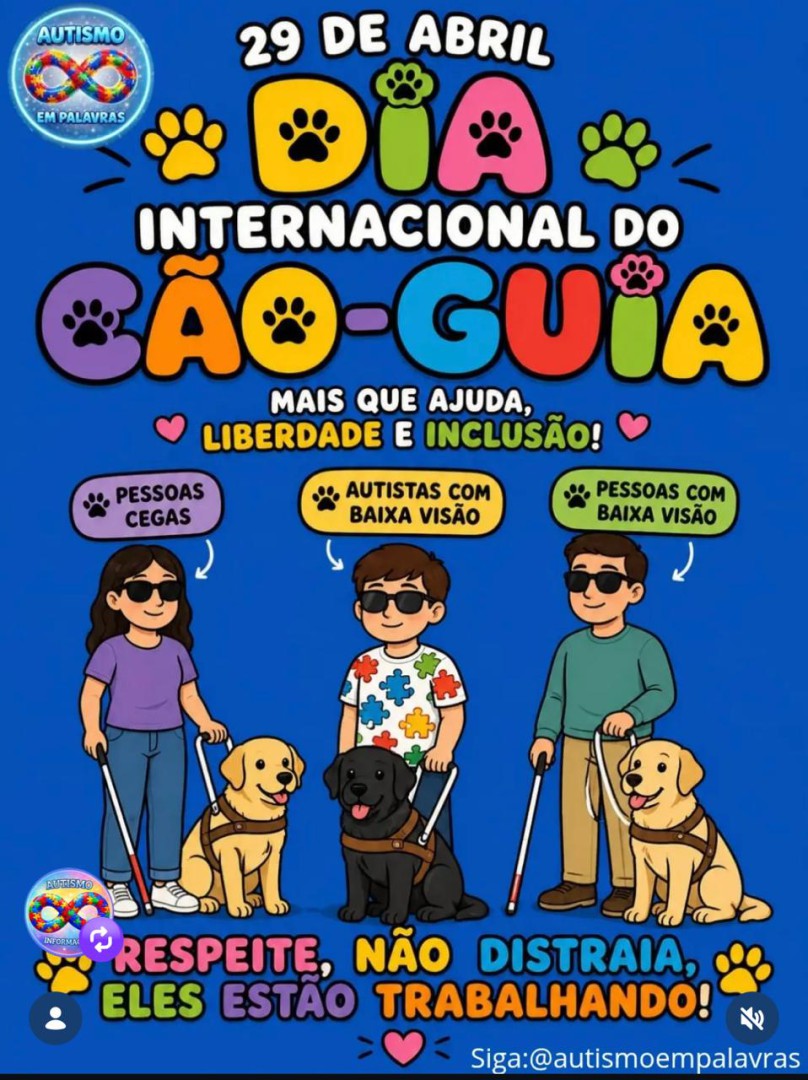 DIA INTERNACIONAL DO CÃO-GUIA – 29 DE ABRIL