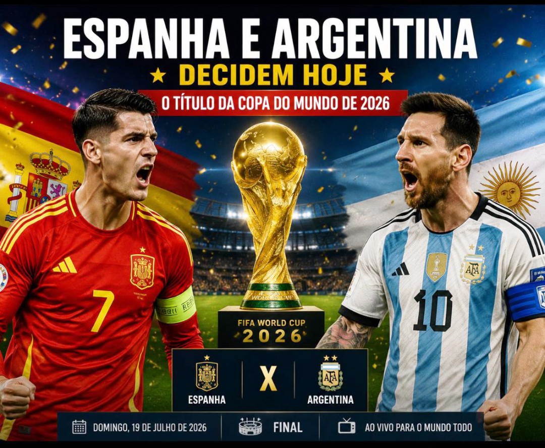 ESPANHA E ARGENTINA DECIDEM HOJE O TÍTULO DA COPA DO MUNDO DE 2026