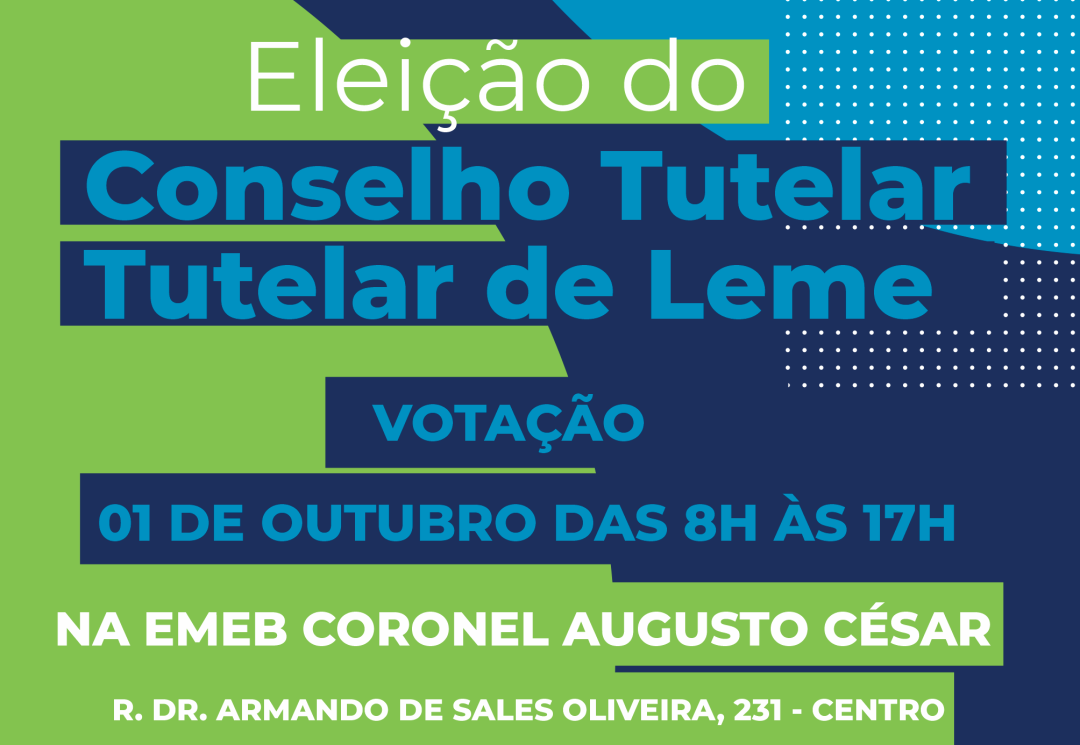 Eleições Conselho Tutelar – Lista dos candidatos habilitados para as eleições de outubro/2023