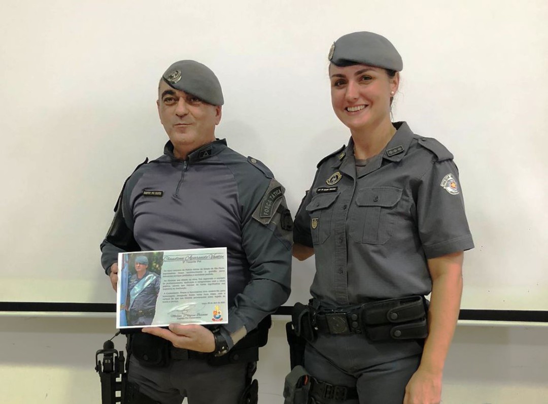 HOMENAGEM À TRAJETÓRIA EXEMPLAR DO SUBTENENTE PM CLAUDINEI APARECIDO VANTIN