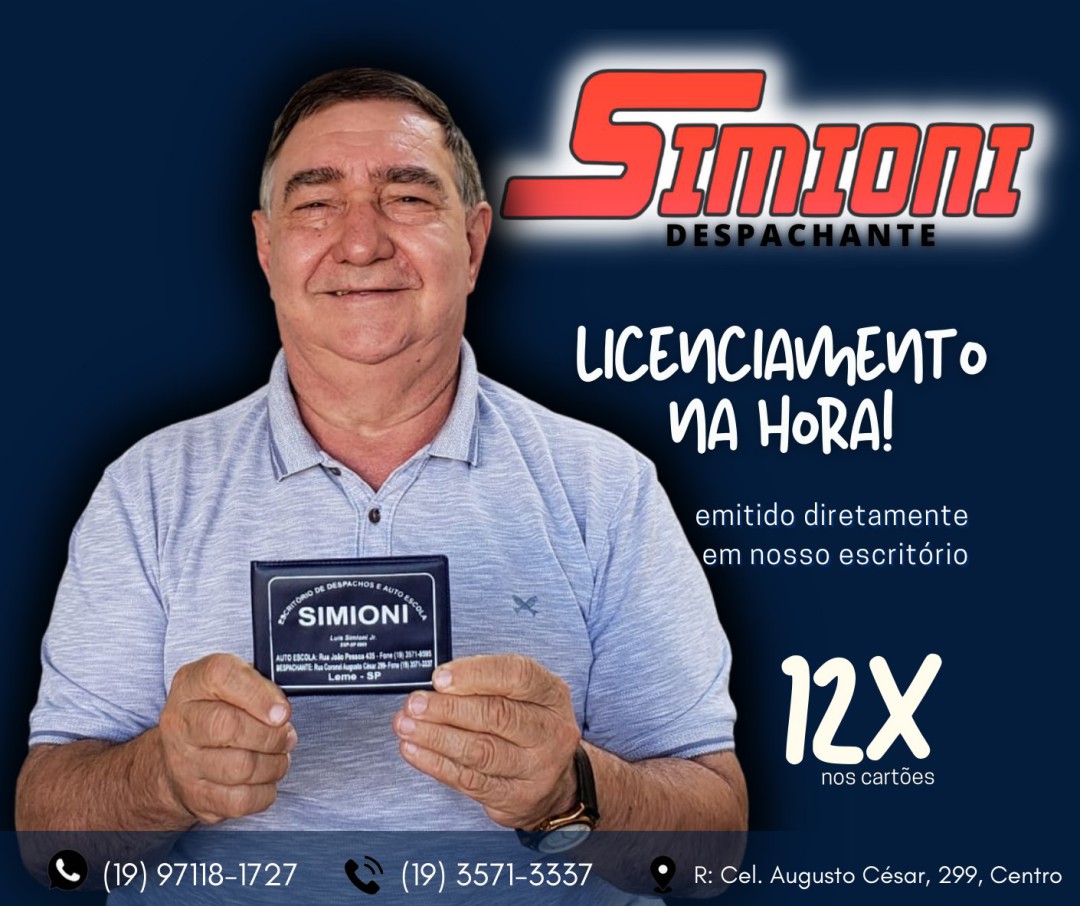 DESPACHANTE SIMIONI INFORMA