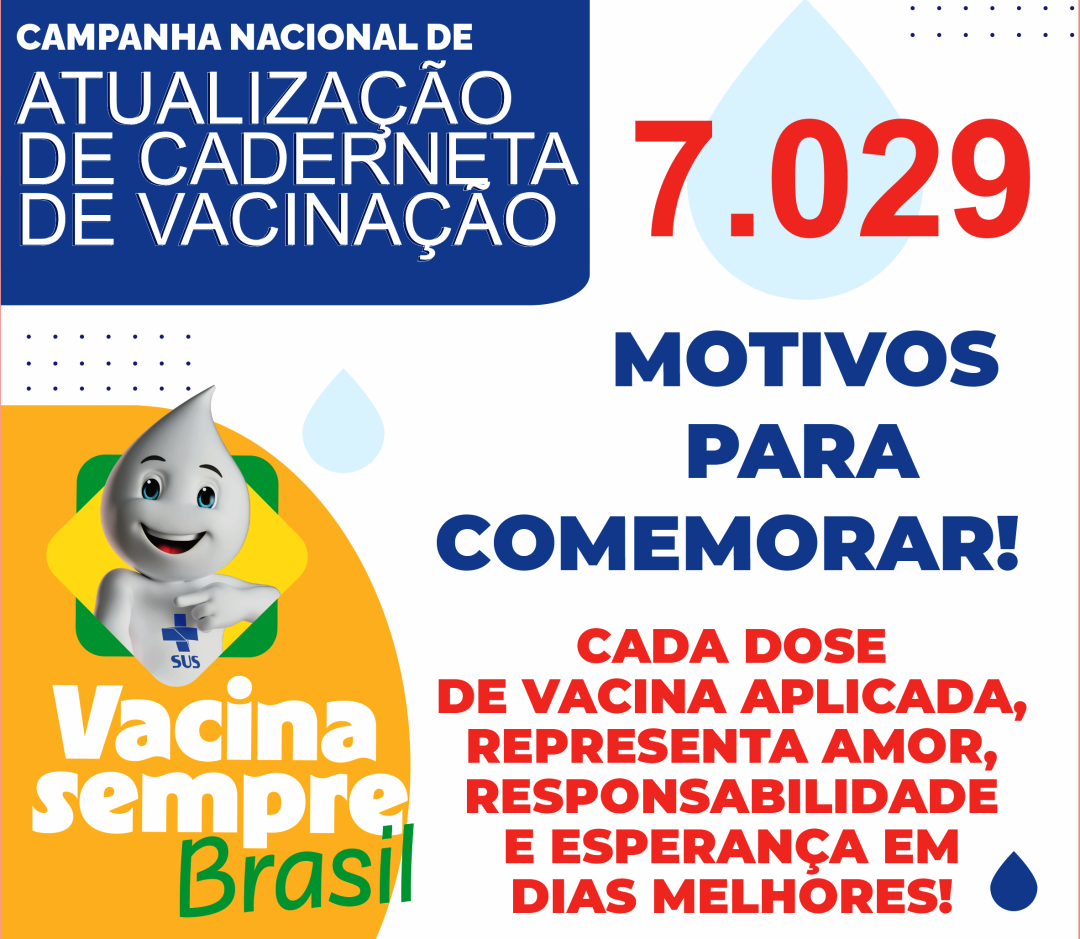 CAMPANHA DE NACIONAL DE ATUALIZAÇÃO DA CADERNETA DE VACINAÇÃO 2025 APRESENTOU EXCELENTE ADESÃO
