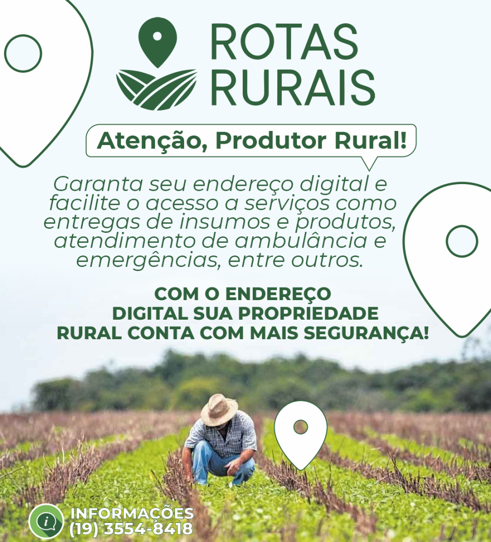 ATENÇÃO: PROGRAMA ROTAS RURAIS NA CIDADE DE LEME