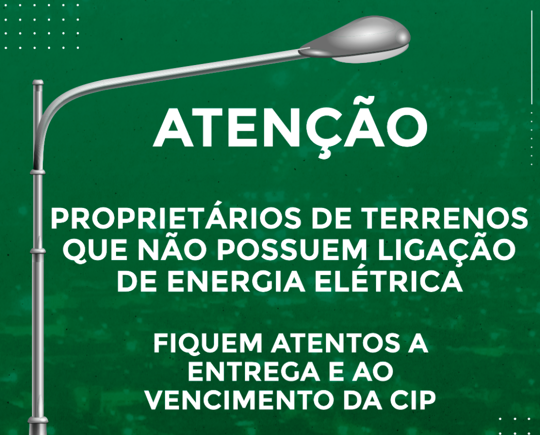 CIP 2025 - CONTRIBUIÇÃO DE ILUMINAÇÃO PÚBLICA PARA TERRENOS