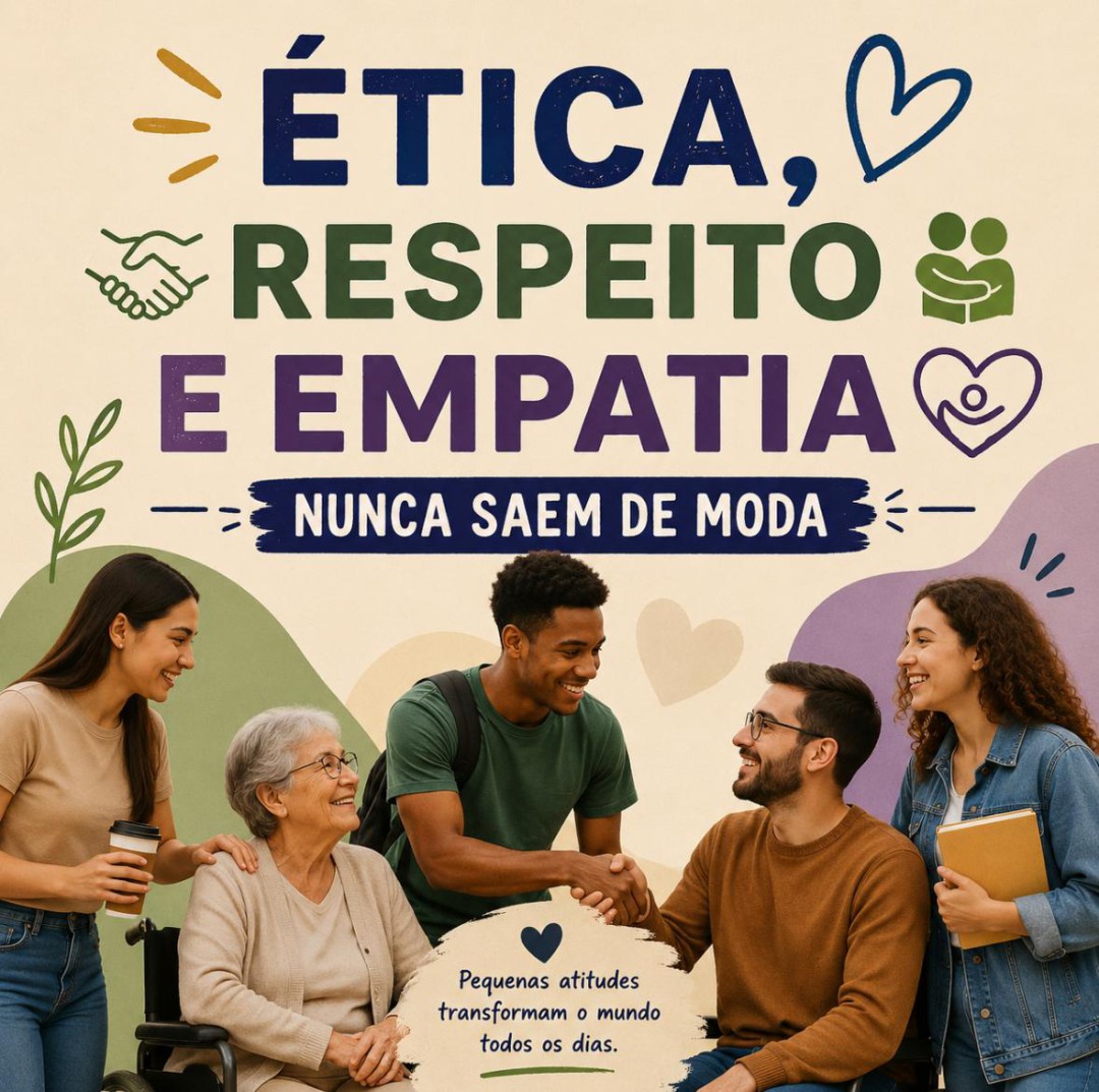 ÉTICA, RESPEITO E EMPATIA NUNCA SAEM DE MODA