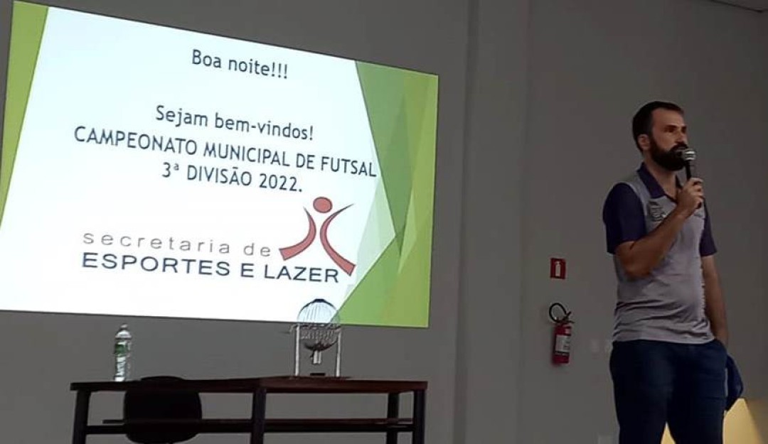 Congresso Técnico do Campeonato Municipal de Futsal da Segunda e Terceira Divisão e dos Veteranos