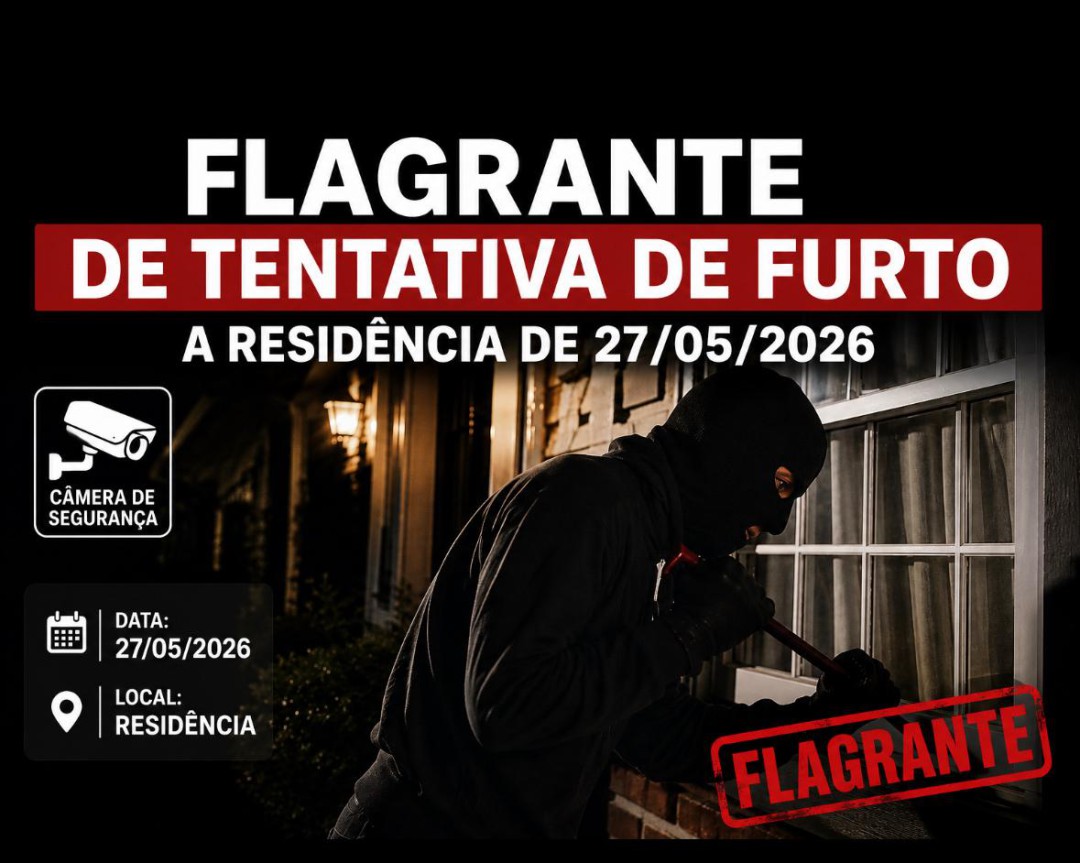 FLAGRANTE DE TENTATIVA DE FURTO A RESIDÊNCIA DE 27/05/2026