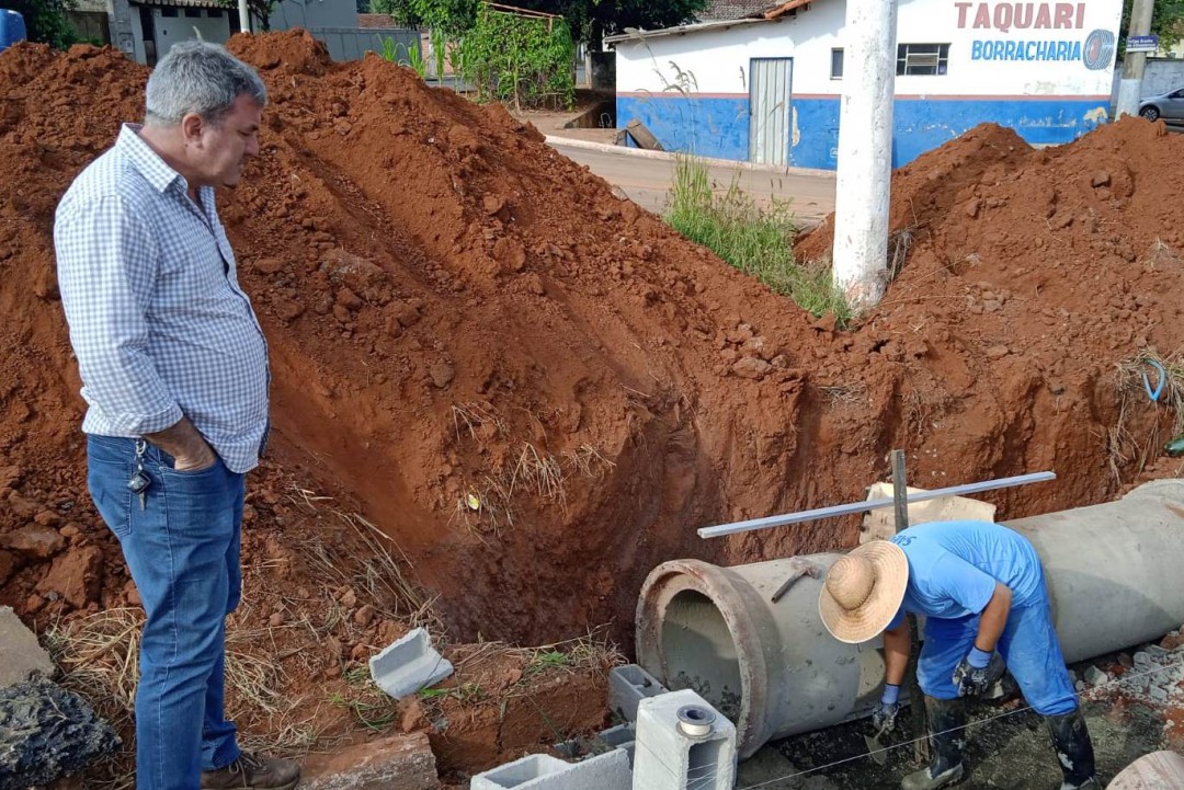 SAECIL realiza obras de prolongamento de galeria no Taquari Ponte