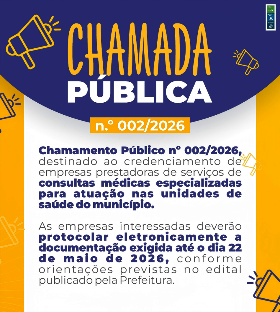 PREFEITURA DE LEME ABRE CHAMAMENTO PÚBLICO PARA AMPLIAR CONSULTAS MÉDICAS ESPECIALIZADAS NA REDE MUNICIPAL