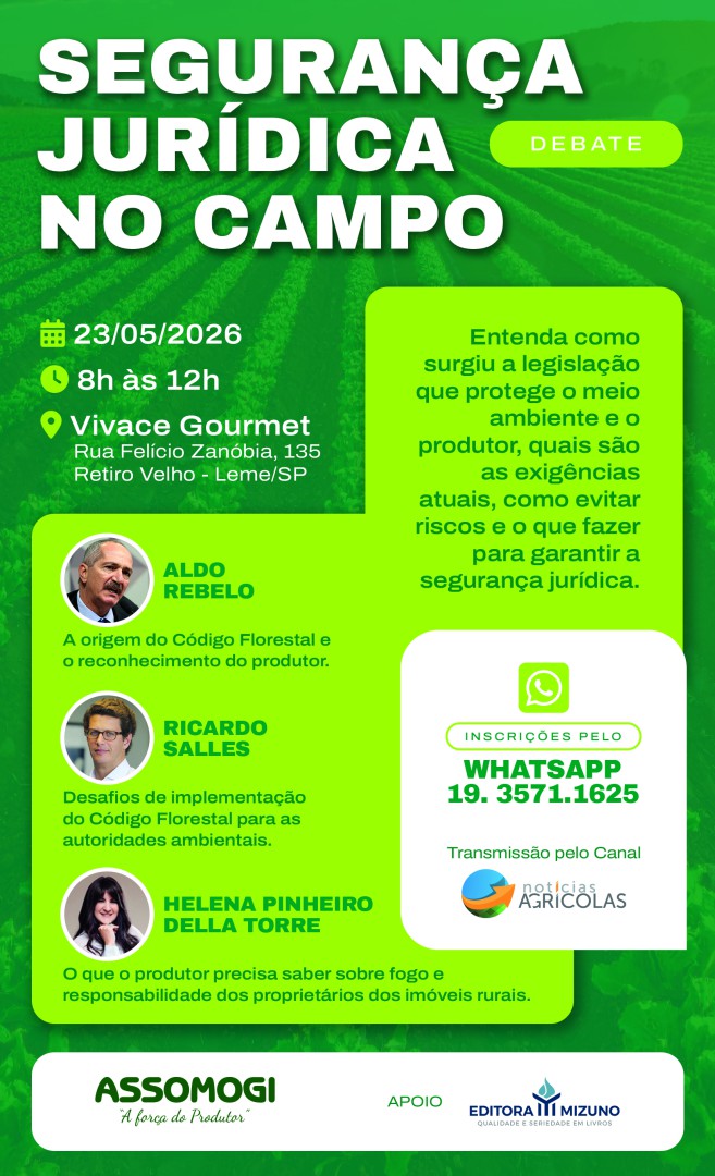 DEBATE SOBRE SEGURANÇA JURÍDICA NO CAMPO EM LEME
