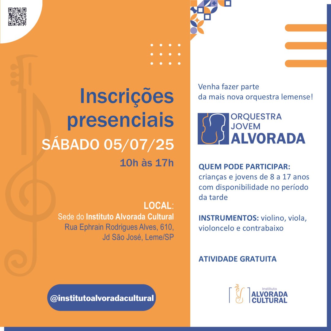 VEM AÍ A ORQUESTRA JOVEM ALVORADA