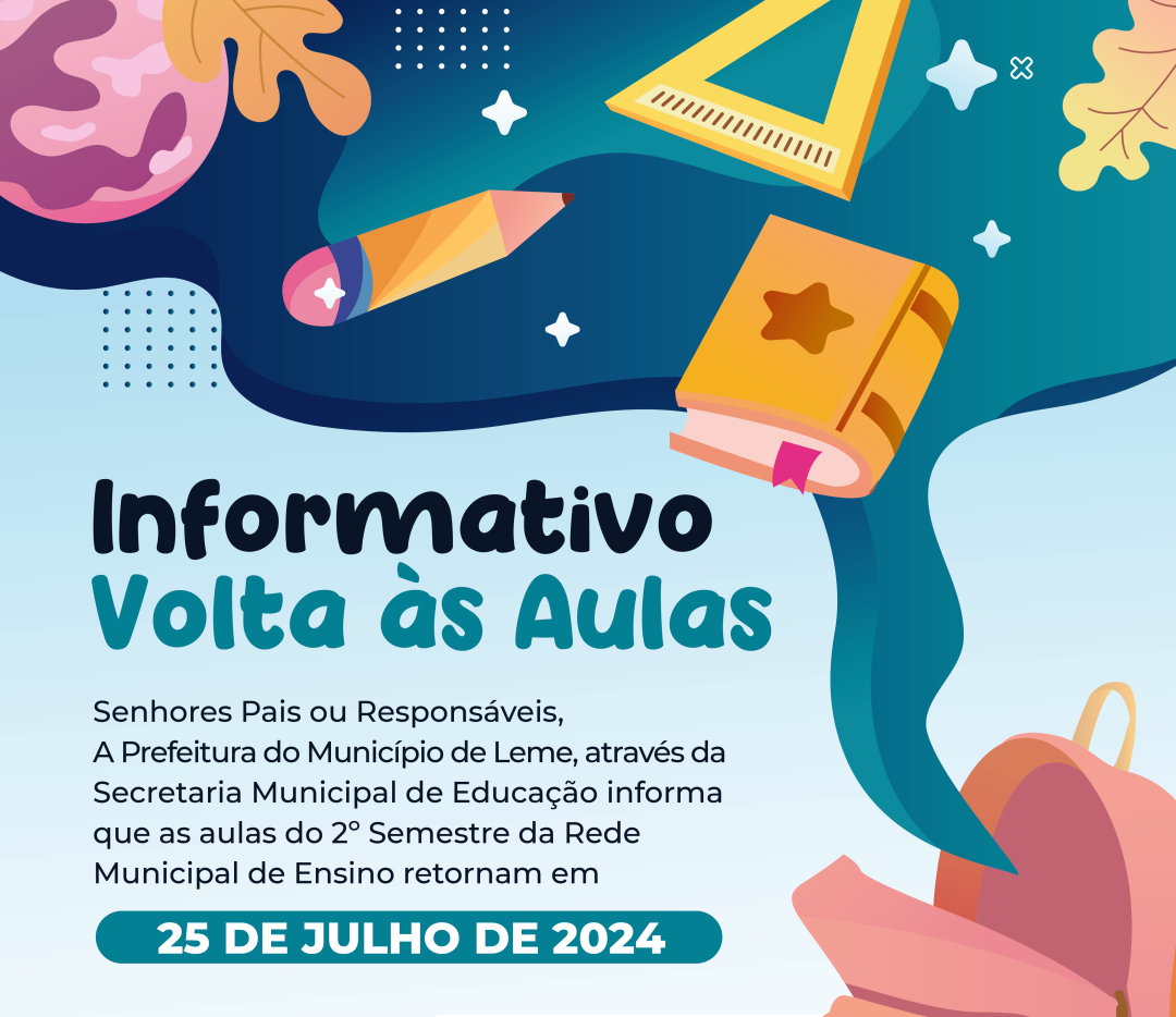 INFORMAÇÕES SOBRE O INÍCIO DAS AULAS DO 2º SEMESTRE DE 2024 – QUINTA-FEIRA, 25 DE JULHO