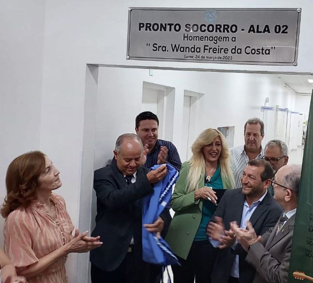 PRONTO SOCORRO DA SANTA CASA DE LEME FAZ JUSTA HOMENAGEM À MÃE DE DEPUTADOS QUE SEMPRE AJUDAM A ENTIDADE