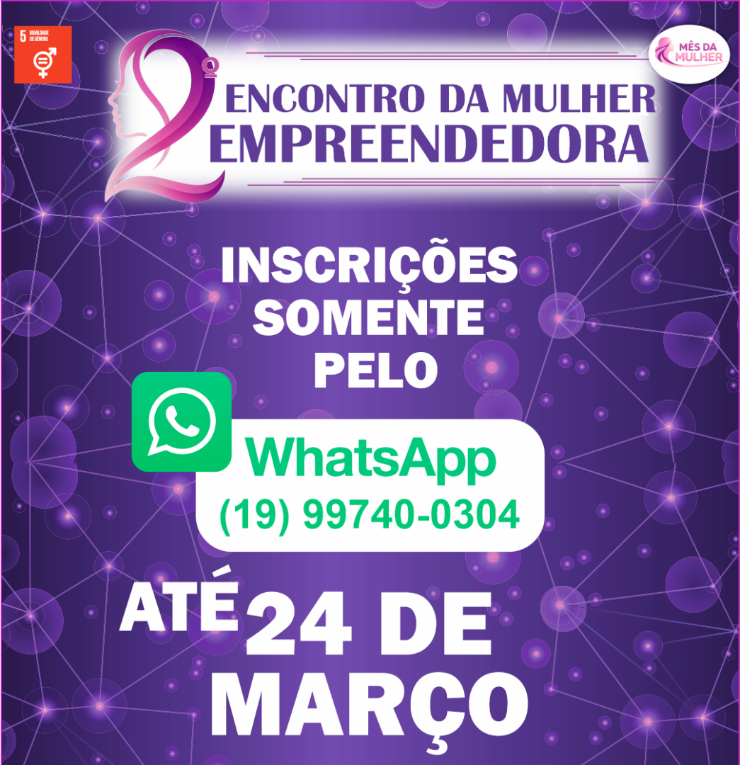 2º ENCONTRO DA MULHER EMPREENDEDORA ABRE INSCRIÇÕES EM LEME
