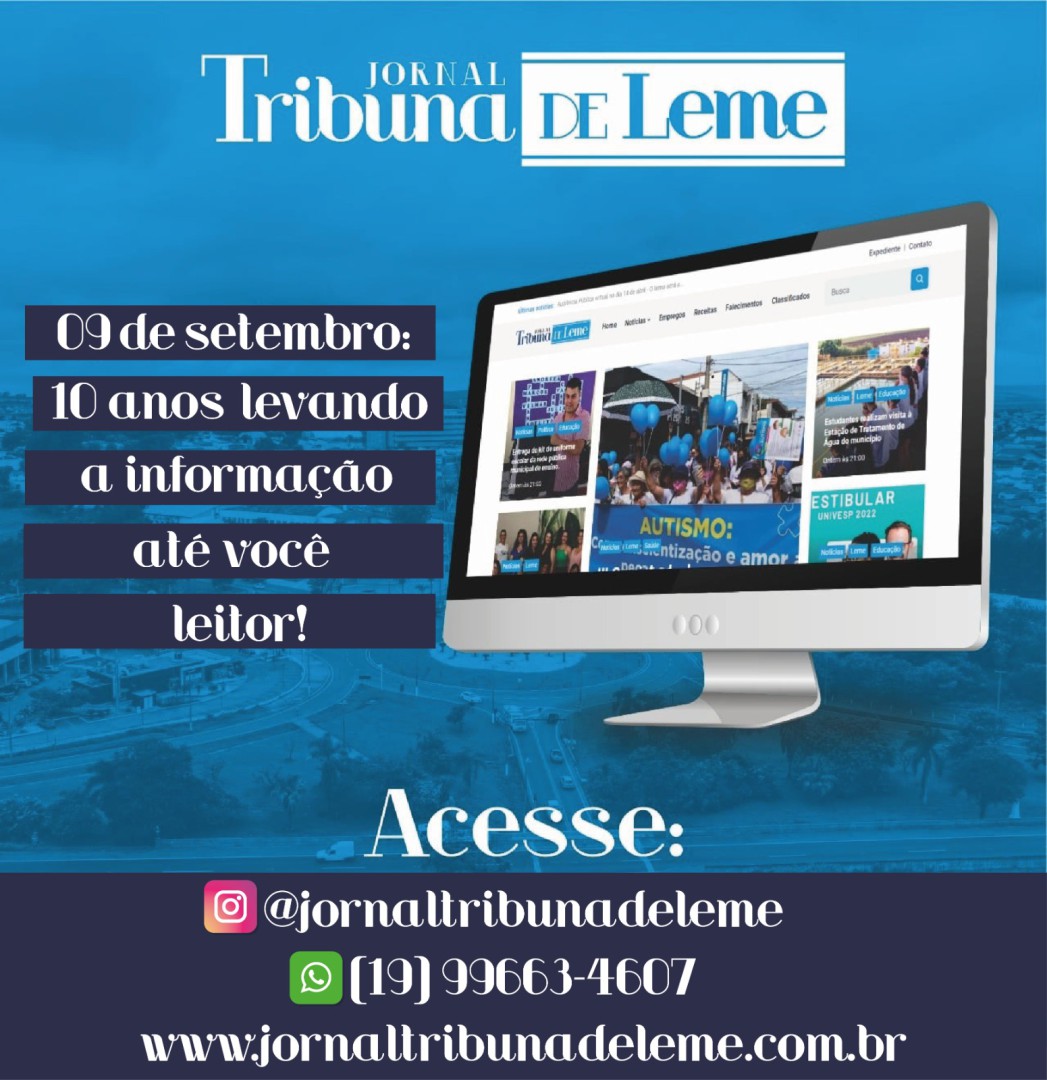 09 DE SETEMBRO – 10 ANOS LEVANDO A INFORMAÇÃO ATÉ VOCÊ, LEITOR