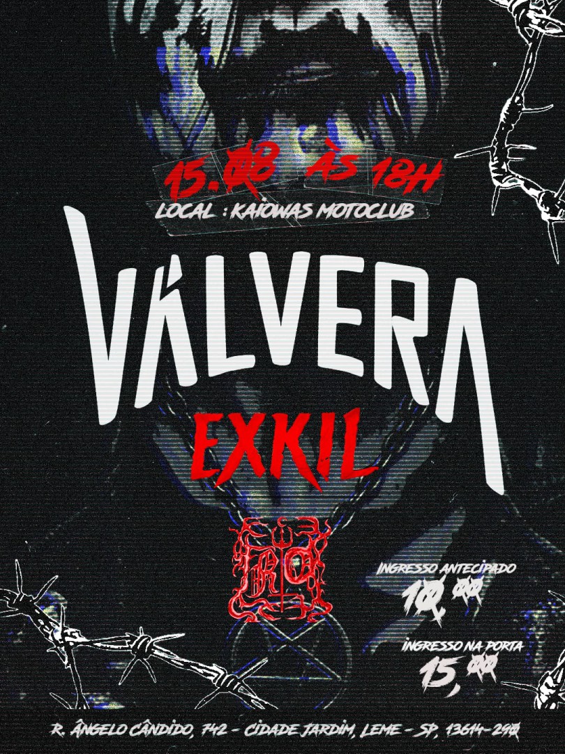 VÁLVERA, EXKIL E FRIO AGITAM LEME EM NOITE DEDICADA AO METAL NACIONAL