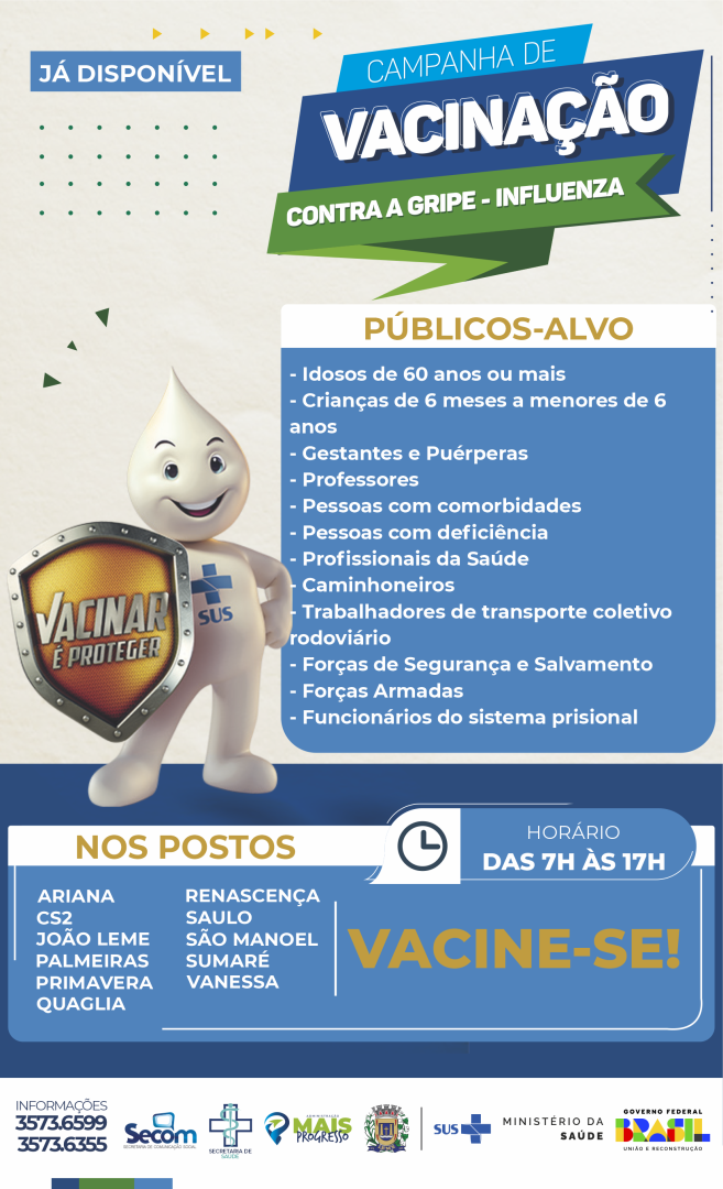 Campanha de vacinação contra a gripe - Influenza