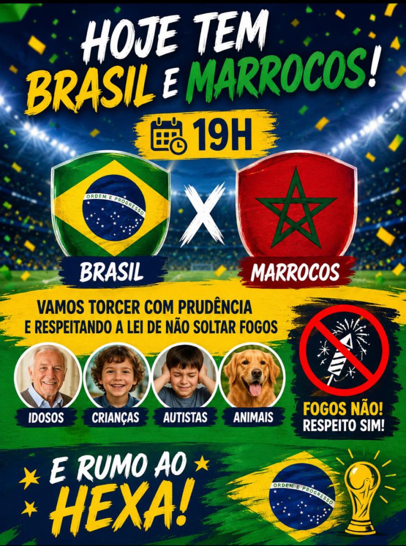 BRASIL EM CAMPO E TORCIDA CONSCIENTE