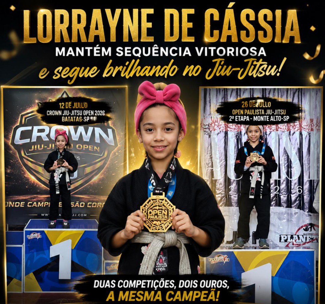 LORRAYNE DE CÁSSIA MANTÉM SEQUÊNCIA VITORIOSA E SEGUE BRILHANDO NO JIU-JÍTSU