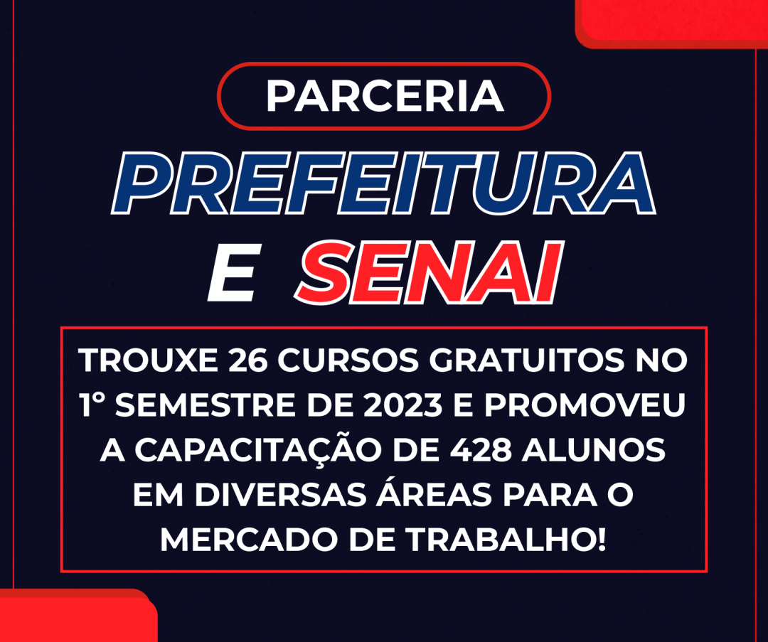 Parceria da Prefeitura de Leme com SENAI trouxe 26 cursos gratuitos no 1º semestre de 2023