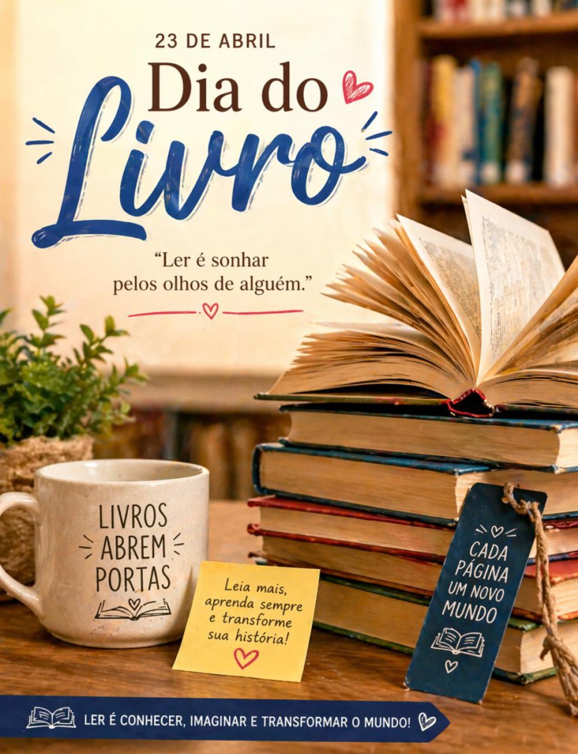 DIA DO LIVRO: CONHECIMENTO QUE TRANSFORMA VIDAS